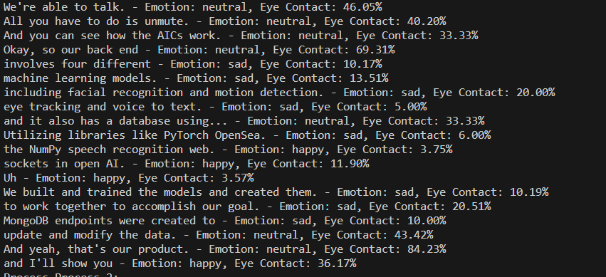 iNterview Pro analytics