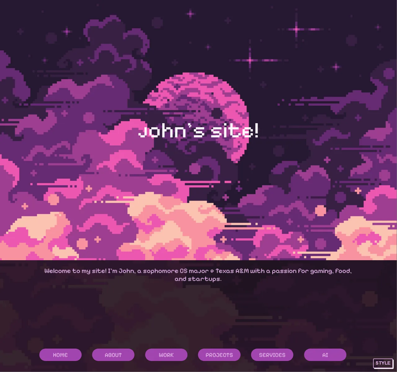 Personal website style two